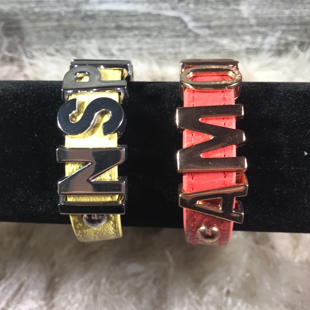 2 new inspirational BCBG hardware bracelets 🌈